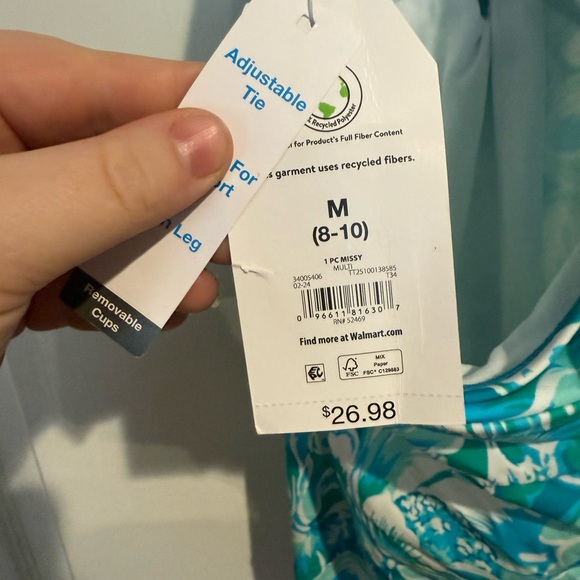 Floral Women's One Piece Swimsuit -two nwt - Picture 3 of 7